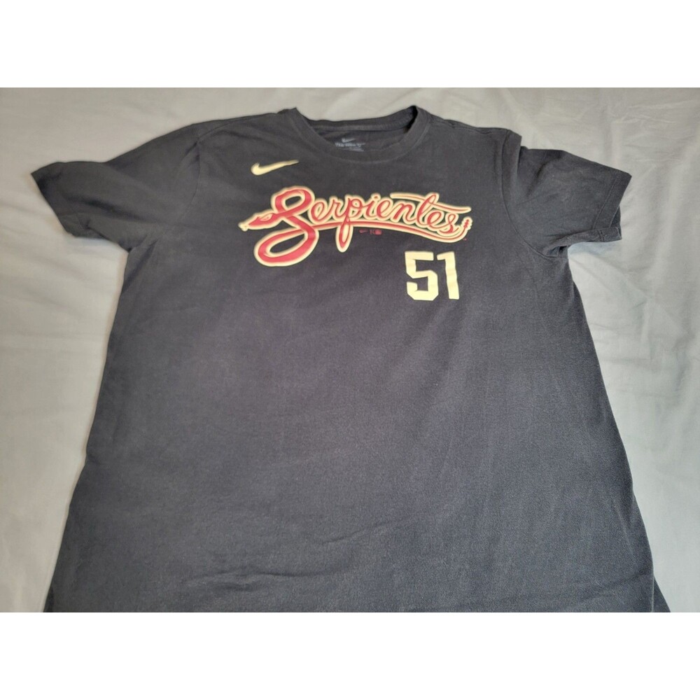 Nike Arizona Diamondbacks Serpientes Randy Johnson 51 T Shirt Mens L Gray MLB